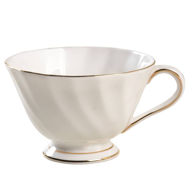 Dover (Gold Trim) Footed Cup