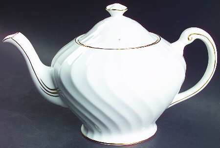 Dover (Gold Trim) Teapot & Lid