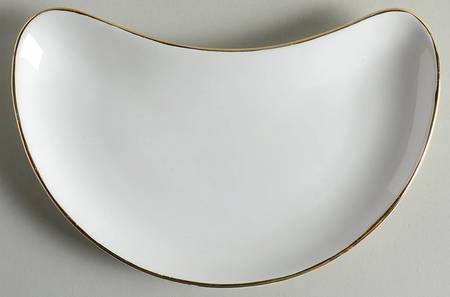 Dover (Gold Trim) Crescent Salad Plate