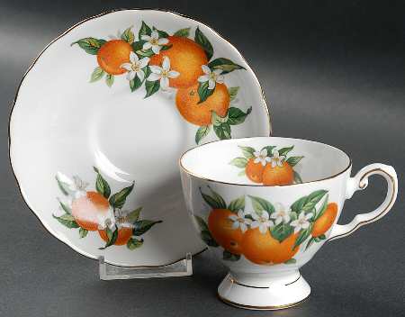 Florida Footed Cup & Saucer Set