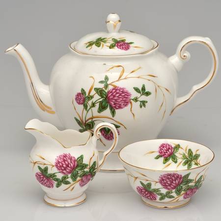 Four Leaf Clover 4 Piece Tea Set