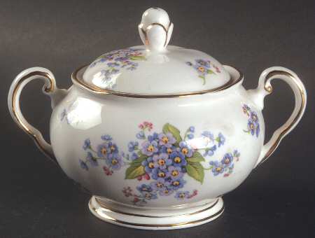 Forget Me Not Sugar Bowl & Lid