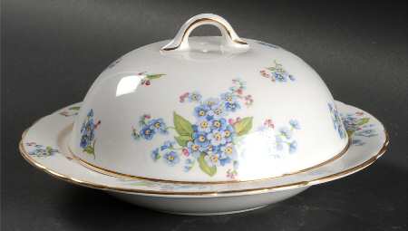Forget Me Not Round Covered Butter