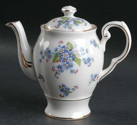 Forget Me Not Individual Teapot & Lid