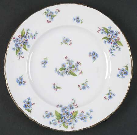 Forget Me Not Salad Plate