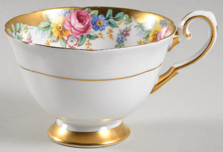 Garland (Wide Gold Trim) Footed Cup