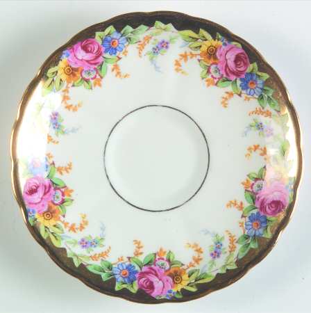 Garland (Wide Gold Trim) Saucer for Demitasse Cup