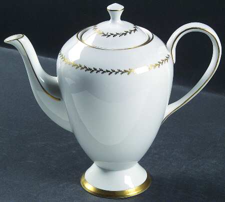 Golden Fern Coffee Pot & Lid