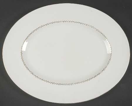 Golden Fern 15" Oval Serving Platter