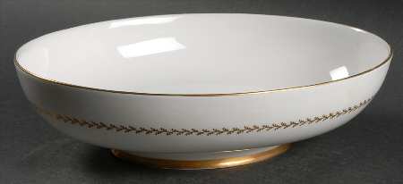 Golden Fern 10" Oval Vegetable Bowl