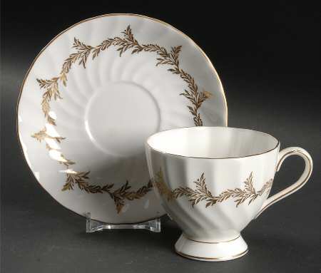 Golden Regency Footed Cup & Saucer Set