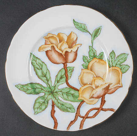 Hawaiian Flowers Salad Plate