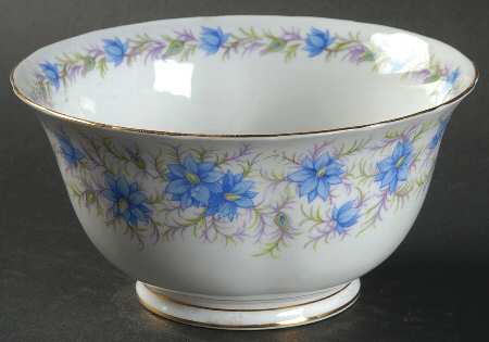 Love In The Mist Blue Open Sugar Bowl