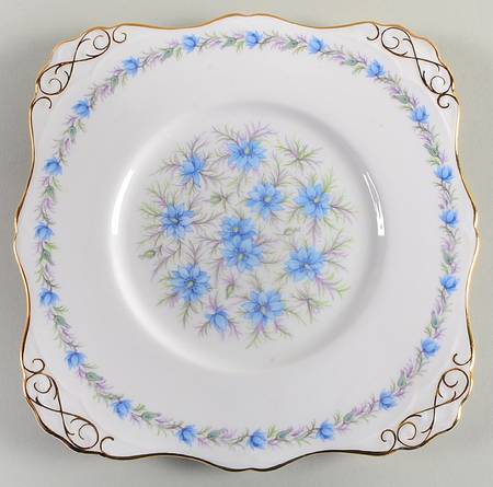 Love In The Mist Blue Cookie Plate