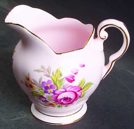 Montrose (Rim, Lt Pink Background) Mini Creamer