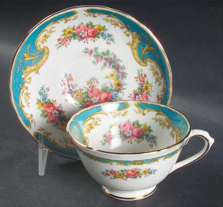 Naples Blue Footed Cup & Saucer Set