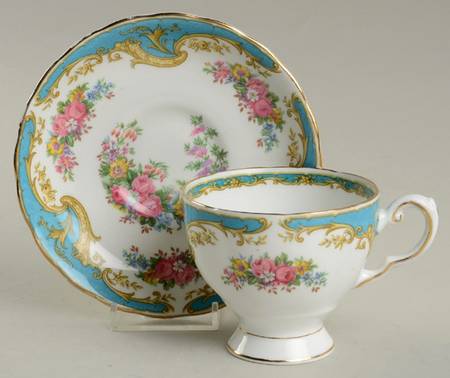 Naples Blue Footed Cup & Saucer Set