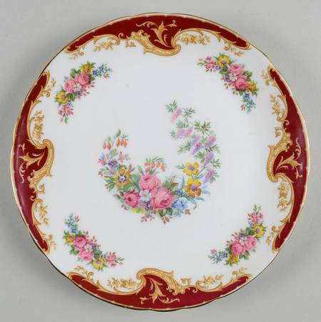 Naples Maroon Cookie Plate