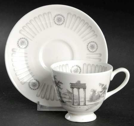 Olympus Footed Cup & Saucer Set