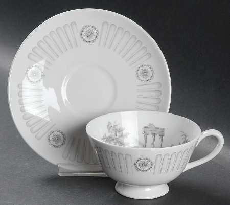 Olympus Footed Cup & Saucer Set