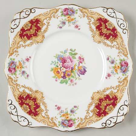Provence Maroon Cookie Plate