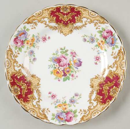 Provence Maroon Dessert/Pie Plate