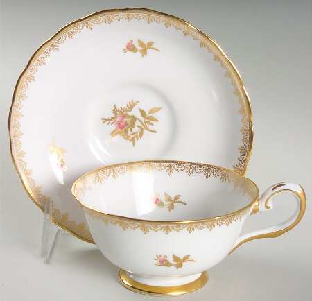 Rosalie Footed Cup & Saucer Set