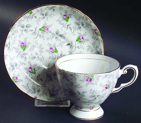 Rosalie Footed Cup & Saucer Set