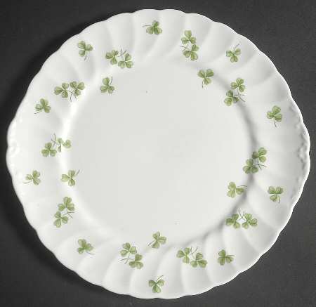 Shamrock Handled Cake Plate