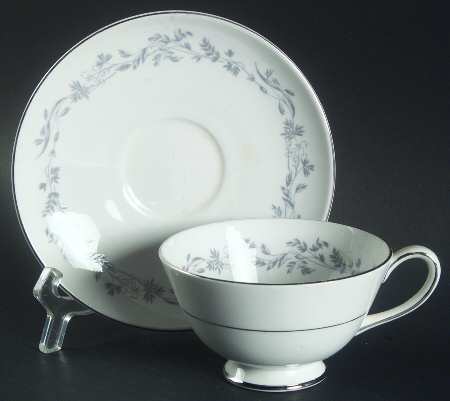 Silver Glade Footed Cup & Saucer Set