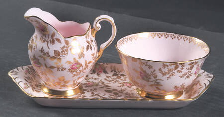 Sunshine Mini Creamer & Open Sugar with Tray