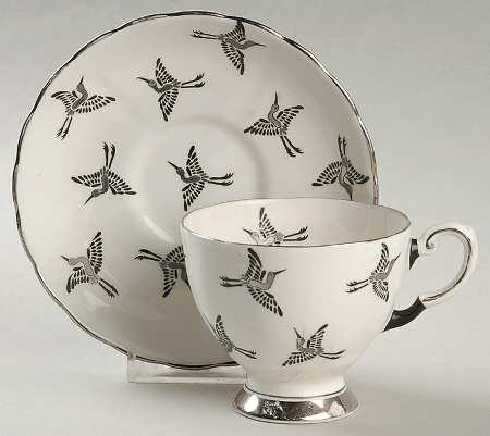 TUS5 Footed Cup & Saucer Set