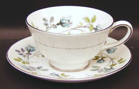 Twilight Rose Footed Cup & Saucer Set