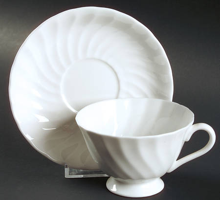 Whitecliffe Footed Cup & Saucer Set