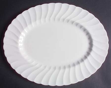 Whitecliffe 15" Oval Serving Platter