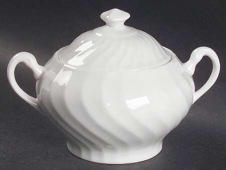 Whitecliffe Sugar Bowl & Lid