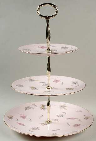 Windswept (Smooth) 3-Tiered Serving Tray (DP, SP, BB)