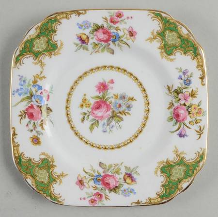 Windsor Green Square Bread & Butter Plate