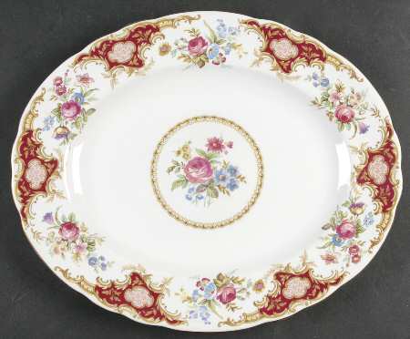Windsor Red 13" Oval Serving Platter