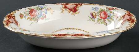Windsor Red 9" Oval Vegetable Bowl