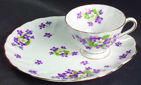 Woodland Violet Snack Plate & Cup Set