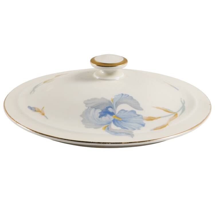 4704 (Blue Flowers) Lid for Round Vegetable