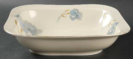 4704 (Blue Flowers) 9" Square Vegetable Bowl