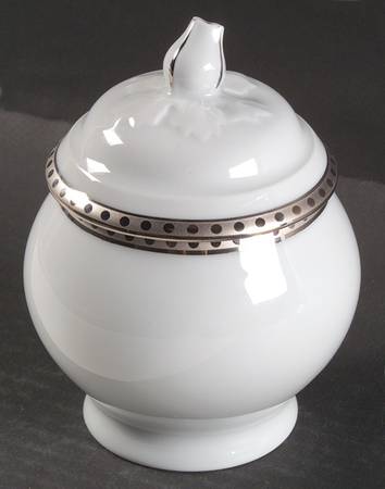 Platinum Band Sugar Bowl & Lid
