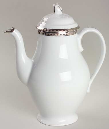 Platinum Band Coffee Pot & Lid