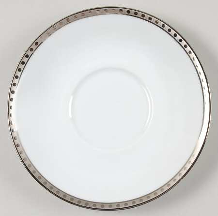 Platinum Band Saucer for Cream Soup Bowl