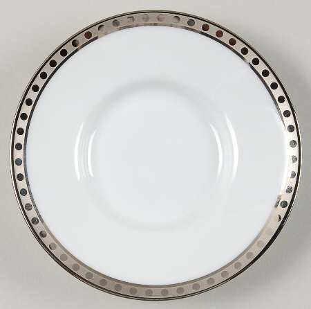 Platinum Band Saucer for Demitasse Cup