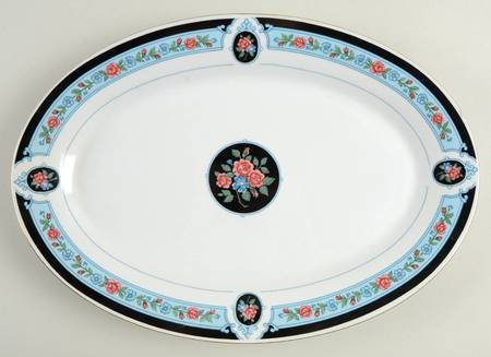 Cameo Rose 14" Oval Serving Platter