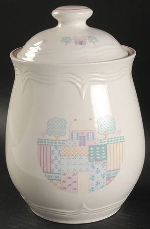 Patchwork Garden Large Canister & Lid
