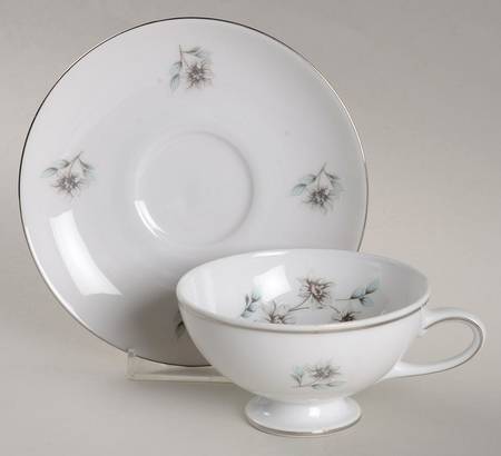 Springtime Footed Cup & Saucer Set